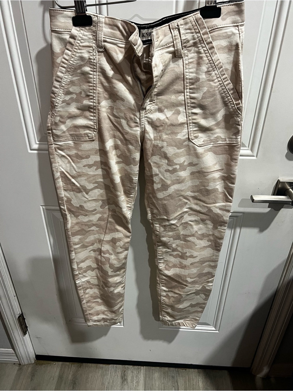 Knox Rose Beige Camo Cargo Pants